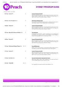 Sydney Program Guide