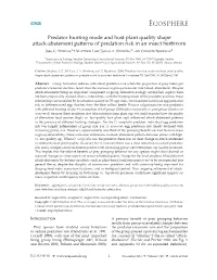 Abatement Patterns of Predation Risk in an Insect Herbivore Jörg G