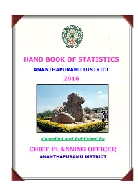 Handbook of Statistics Ananthapuramu District 2016