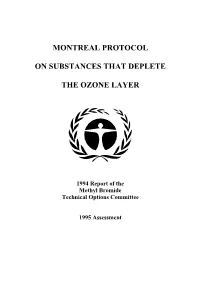 Montreal Protocol on Substances That Deplete the Ozone Layer
