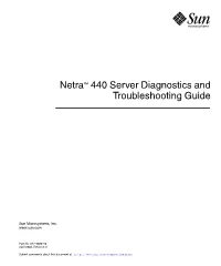 Netra 440 Server Diagnostics and Troubleshooting Guide