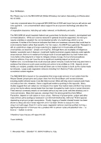 Please Say No to the WECHAR Bill (Water Efficiency Via Carbon Harvesting and Restoration Act of 2009)