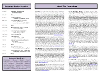 About the Presenters Program Topic Overview