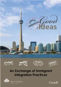 An Exchange of Immigrant Integration Practices Partner Acknowledgements