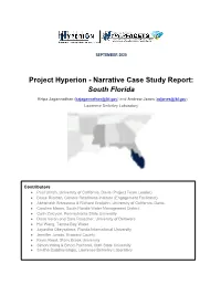 Draft FL Case Study Narrative for Stakeholders Review