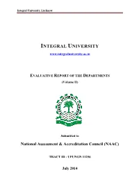 Evaluation Report of the Departments