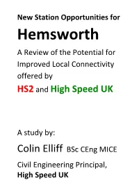 Hemsworth a Review of the Potential for Improved Local Connectivity Offered by HS2 and High Speed UK