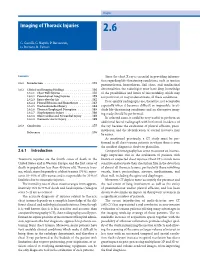 Imaging of Thoracic Injuries 2.6