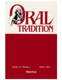 ORAL TRADITION 19.1- Complete Issue