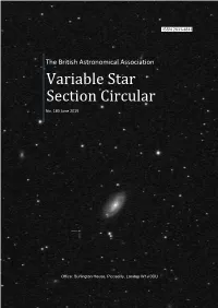Variable Star Section Circular 179 (Des Loughney, March 2019) Discussed the LY Aurigae System and Suggested Making Observations of It