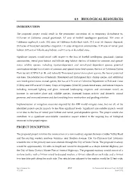 4.2 Biological Resources