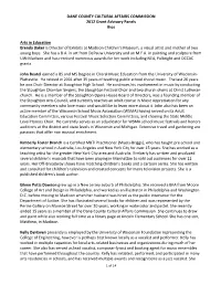 DANE COUNTY CULTURAL AFFAIRS COMMISSION 2012 Grant Advisory Panels Bios