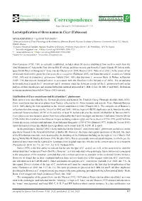 Lectotypification of Three Names in Cicer (Fabaceae)