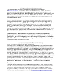 Nonindigenous Aquatic Species Database Update the U.S