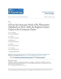 A Deep Spectroscopic Study of the Filamentary Nebulosity in NGC 4696, the Brightest Cluster Galaxy in the Centaurus Cluster R