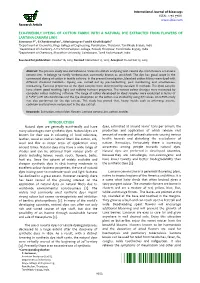 Eco-Friendly Dyeing of Cotton Fabric with a Natural Dye Extracted from Flowers of Lantana Camara Linn