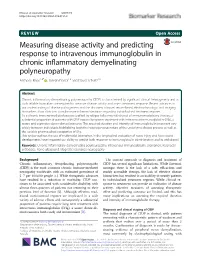 Measuring Disease Activity and Predicting Response to Intravenous
