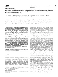 SPG20, a Novel Biomarker for Early Detection of Colorectal Cancer, Encodes a Regulator of Cytokinesis