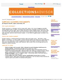 Surface Cleaning Documents