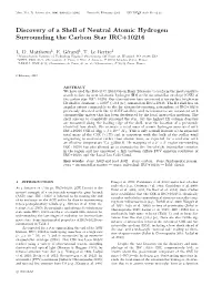 Discovery of a Shell of Neutral Atomic Hydrogen Surrounding the Carbon Star IRC+10216