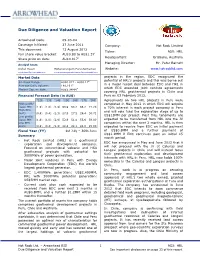 Due Diligence and Valuation Report