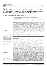 EEG) in Non-Disabled Siblings of Children with Disabilities