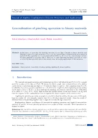 Generalization of Pinching Operation to Binary Matroids