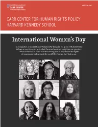 International Womxn's