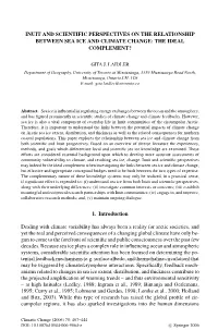 Inuit and Scientific Perspectives on the Relationship Between Sea Ice and Climate Change: the Ideal Complement?