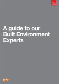 A Guide to Our Built Environment Experts a Guide to Our Built Environment Experts 2