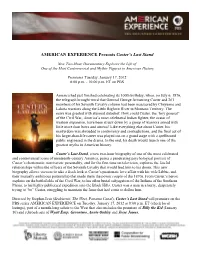 AMERICAN EXPERIENCE Presents Custer's Last Stand