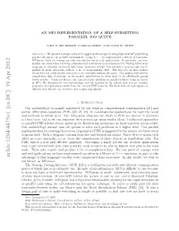 An Mpi Implementation of a Self-Submitting Parallel Job Queue 3