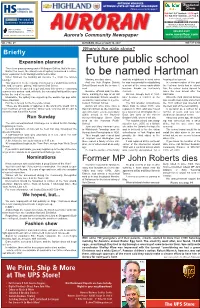 Future Public School to Be Named Hartman
