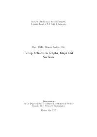 Group Actions on Graphs, Maps and Surfaces