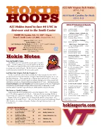 Hokiesports.Com Hokie Notes
