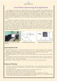 Laser Raman Spectroscopy & Its Applications