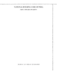 National Building Code of India Part 4 Fire and Life Safety