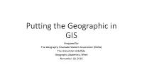 Putting the Geographic In