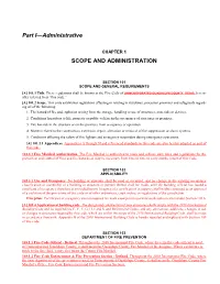 Scope and Administration