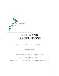 2014 Rules & Regs