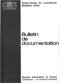 Bulletin De Documentation