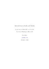 Introduction to Stacks and Moduli