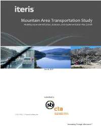Mountain Area Transportation Study Mobility Issue Identification, Solution, and Implementation Plan | Draft