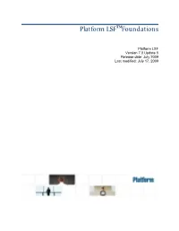 Platform LSF™ Foundations