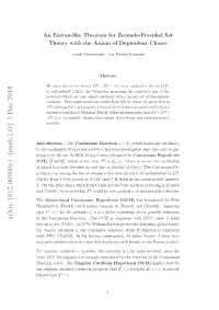 Arxiv:1812.00960V1 [Math.LO] 3 Dec 2018 N Ch4,H Rvdta 2 That Proved He [Coh64], and Ucinblw the Below