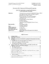 Secretariat of the Commission for Environmental Cooperation Article