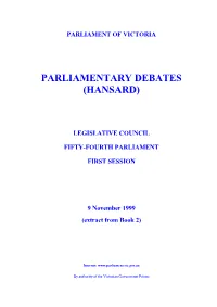 9 November 1999 (Extract from Book 2)