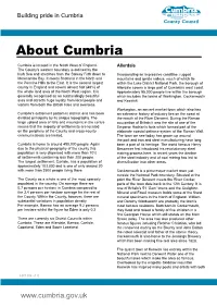 About Cumbria Text and Graphics