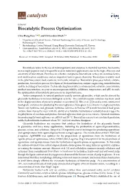 Biocatalytic Process Optimization