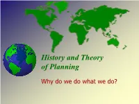 History & Theory of Planning